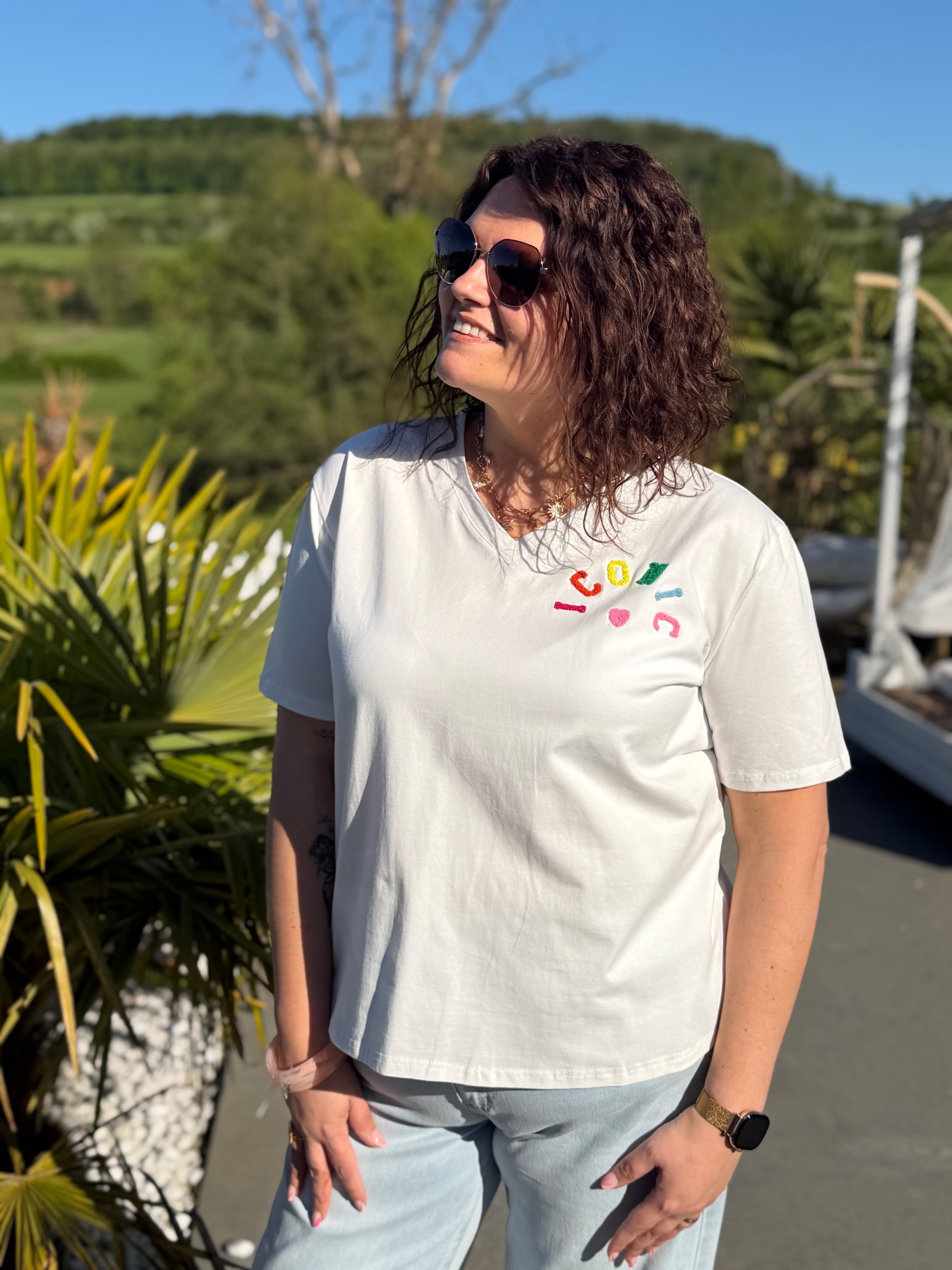 T-shirt Iconic blanc