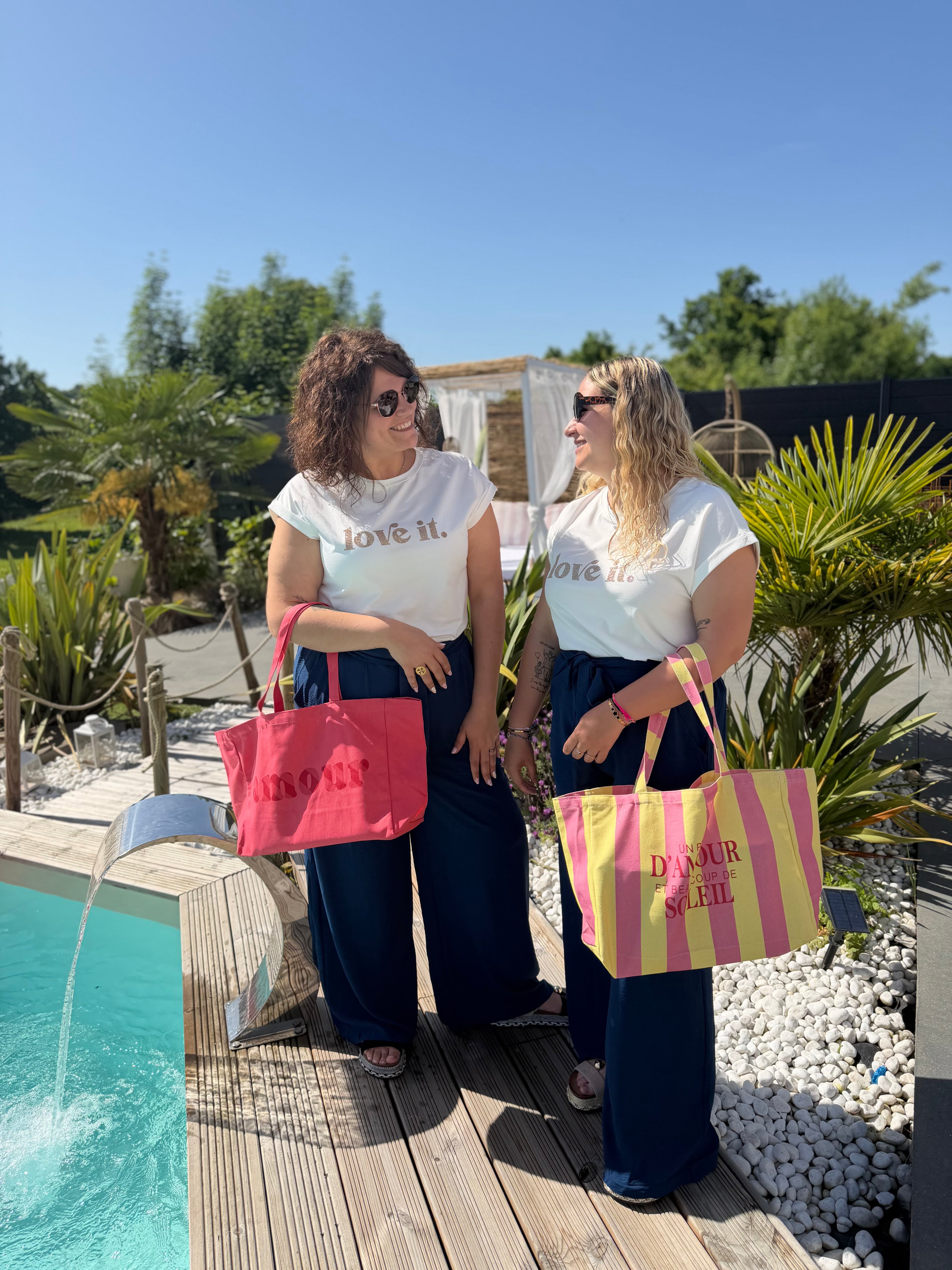 Pantalon fluide Tina bleu marine
