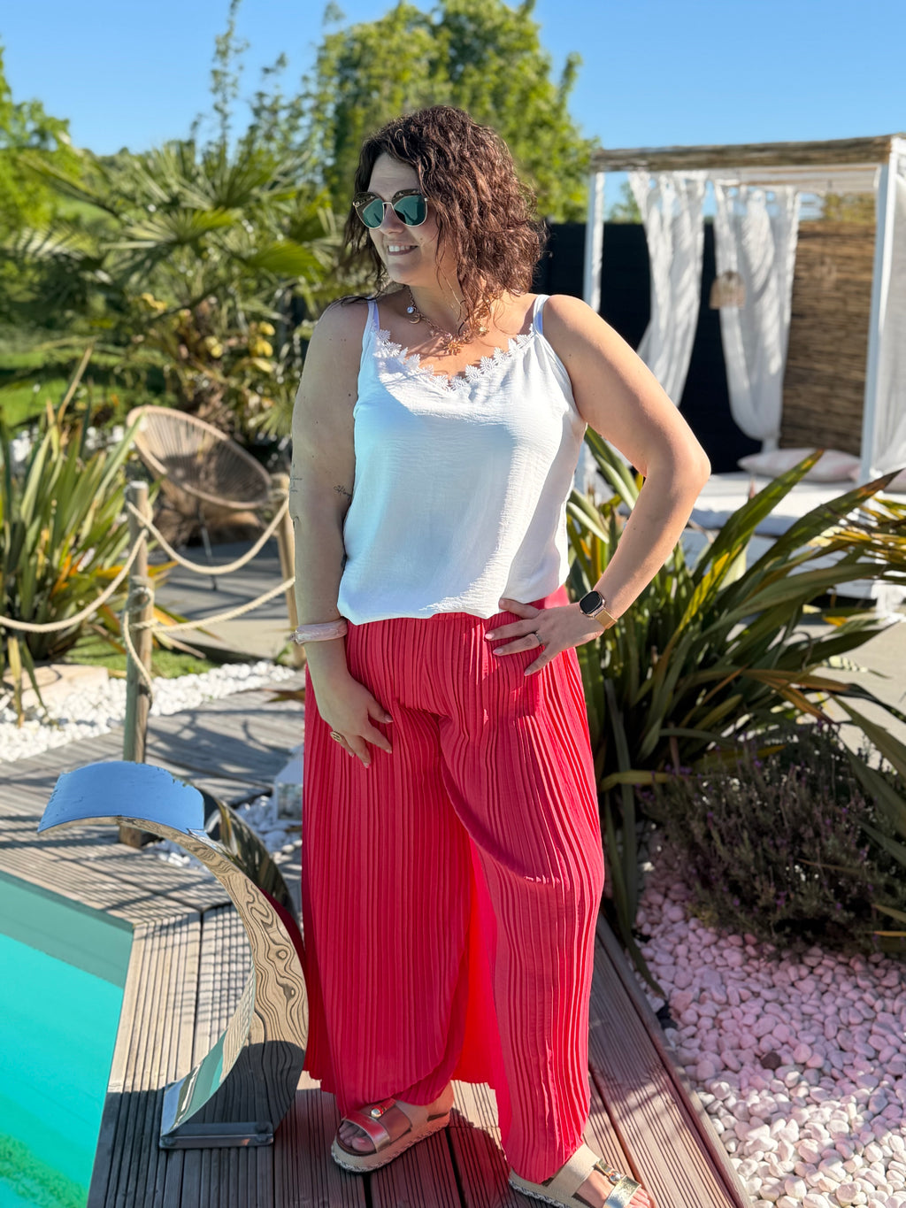 Pantalon plissé
