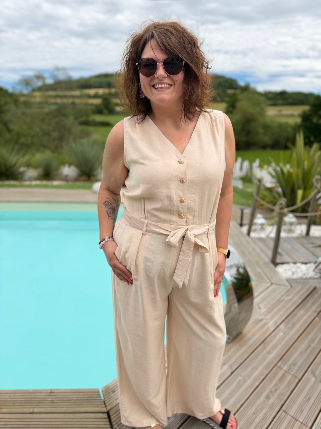 Combinaison Seraphina beige