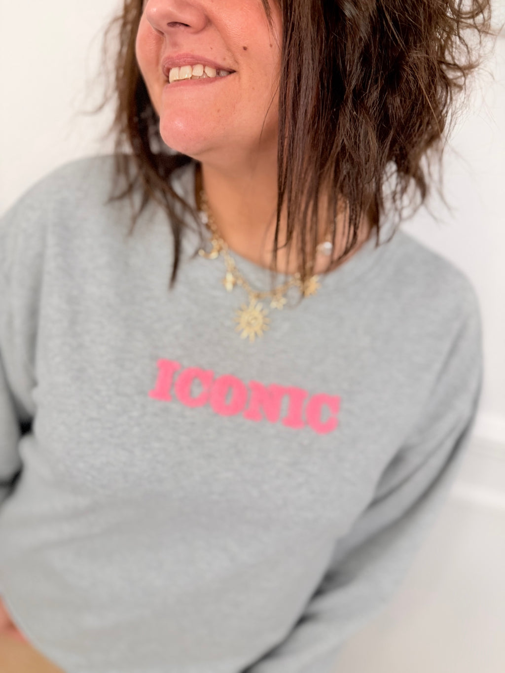 Pull Iconic gris