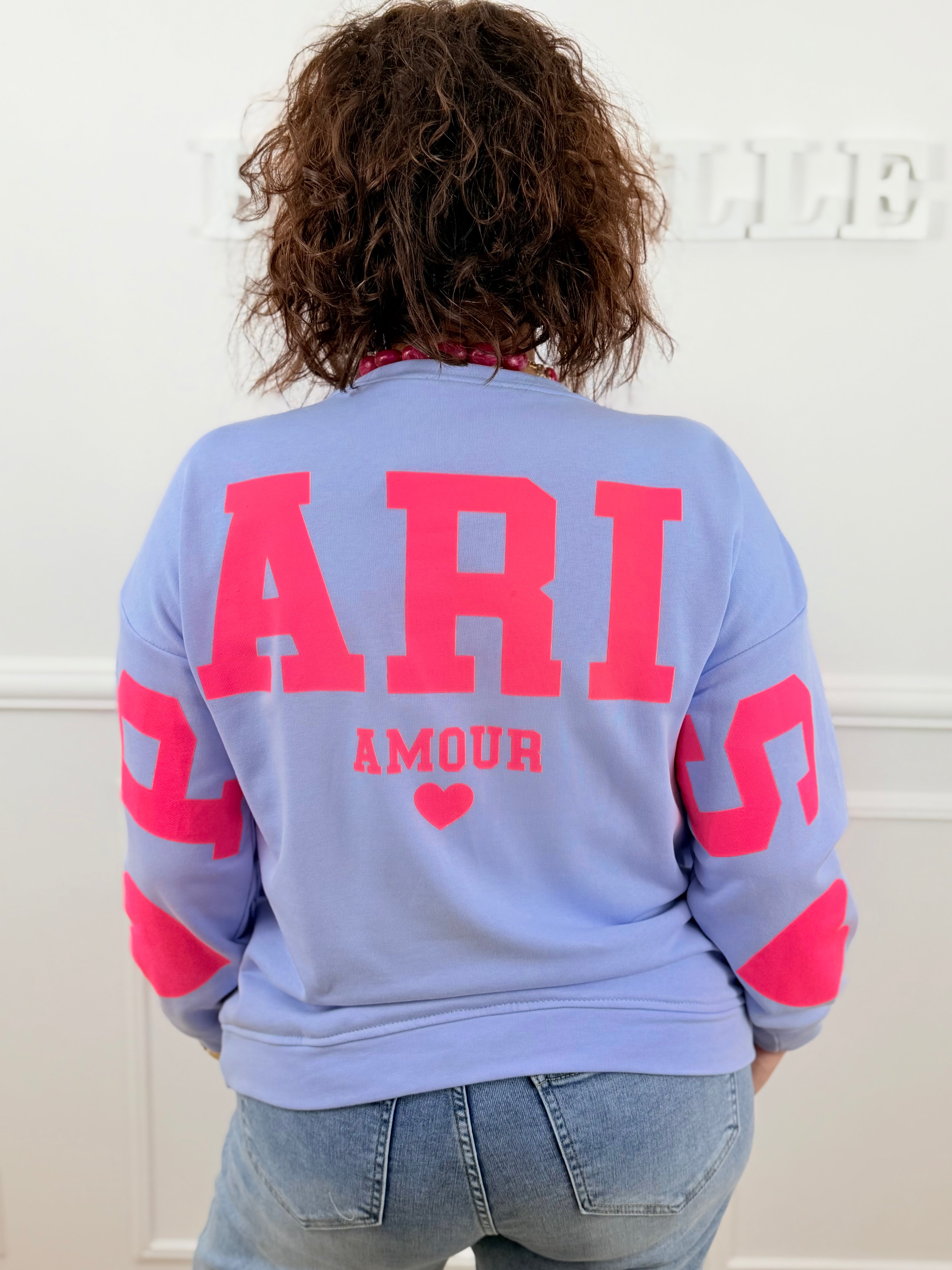 Sweat Amore bleu & rose