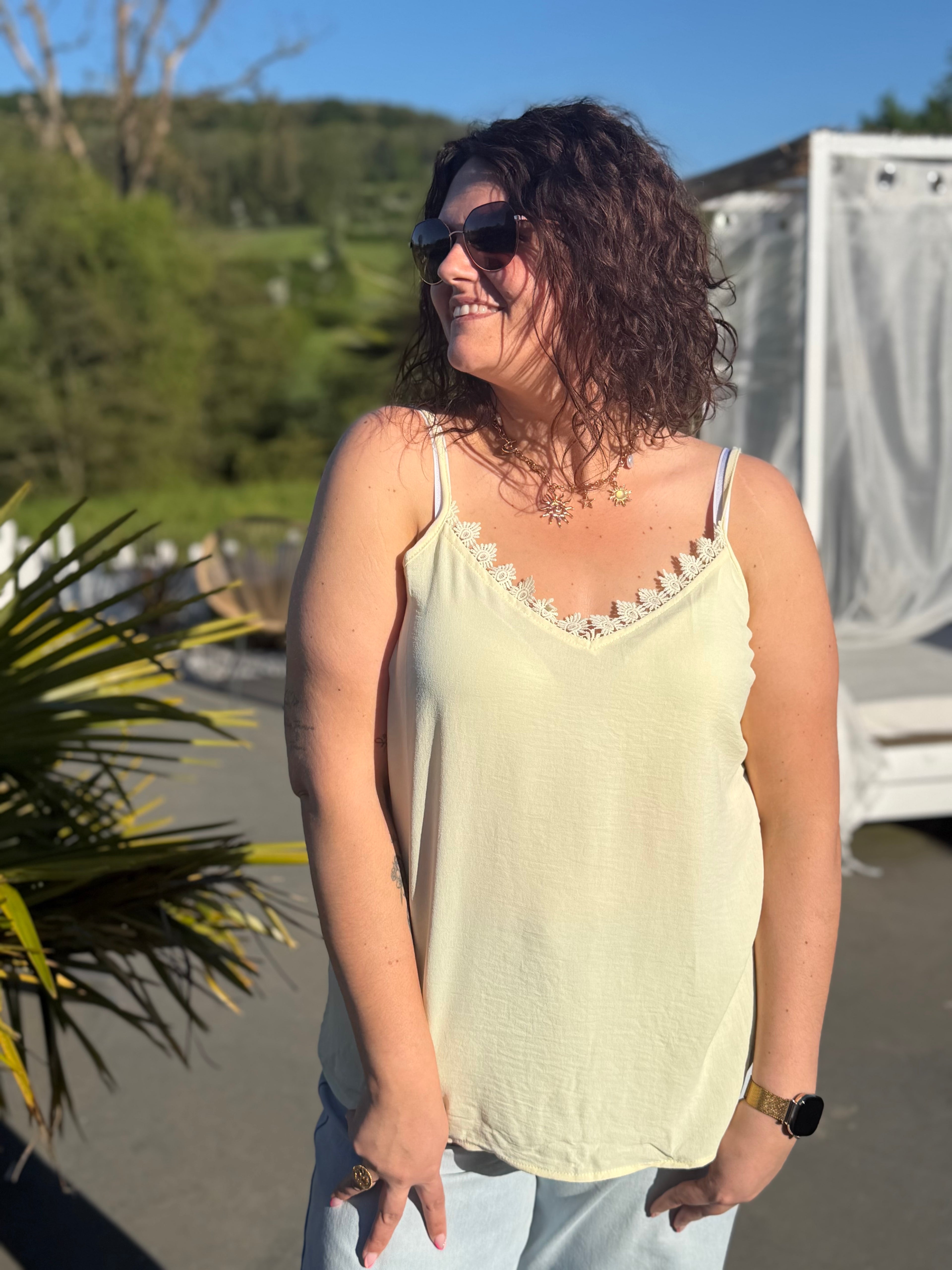 Top Zélia jaune