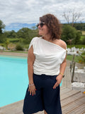 Blouse Romane blanche