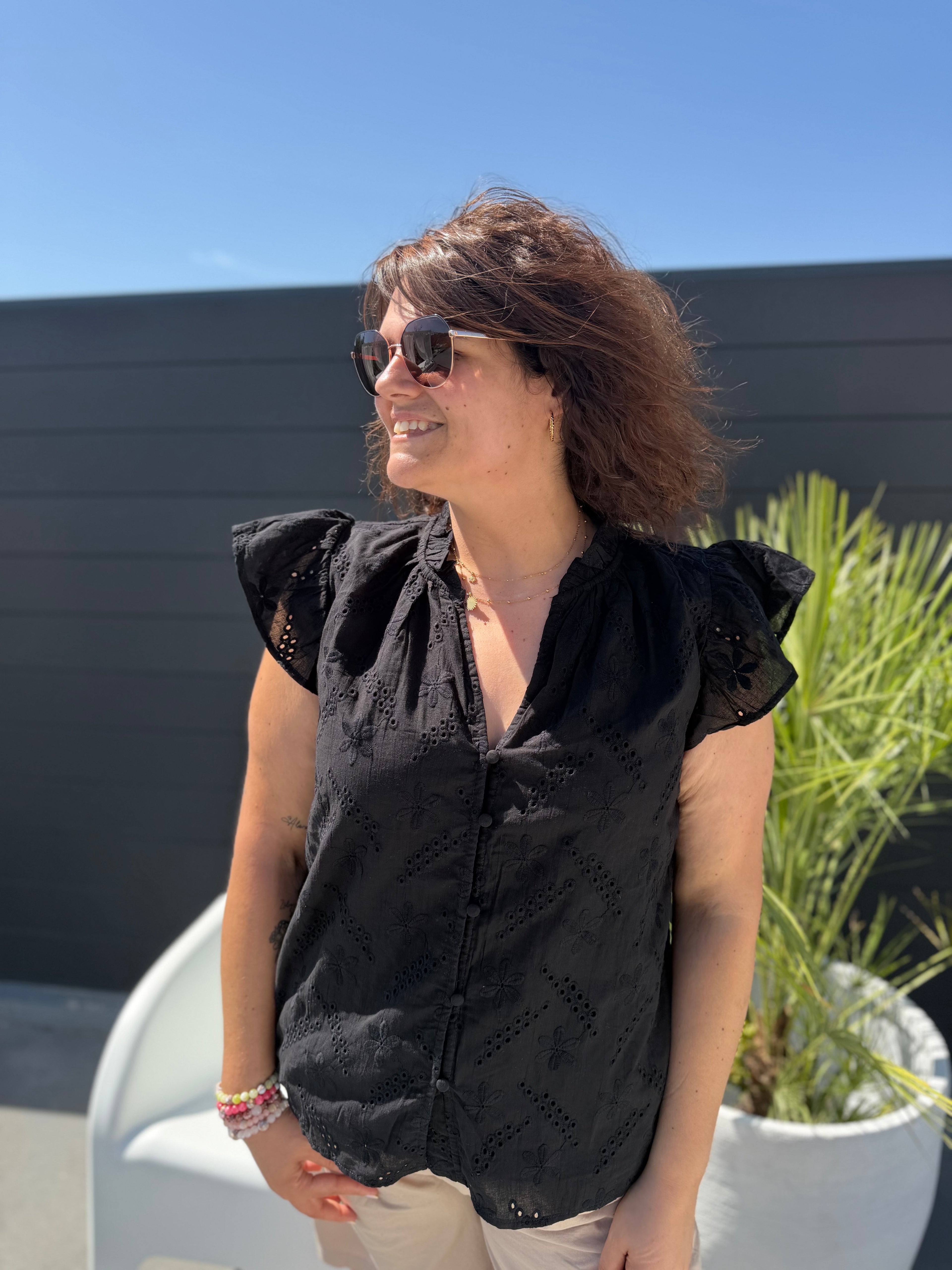 Blouse Elise noir