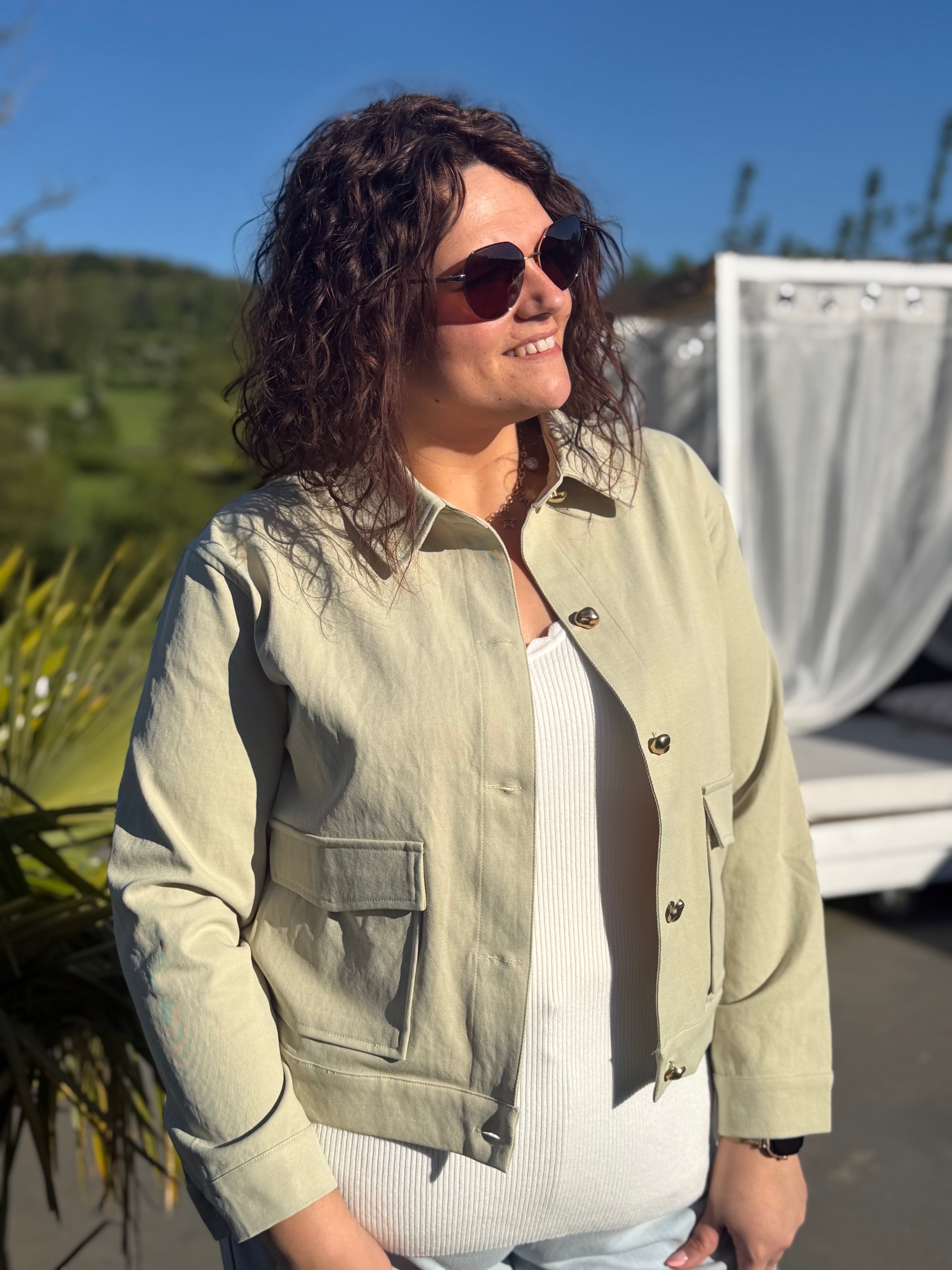 Veste Léonie vert sauge