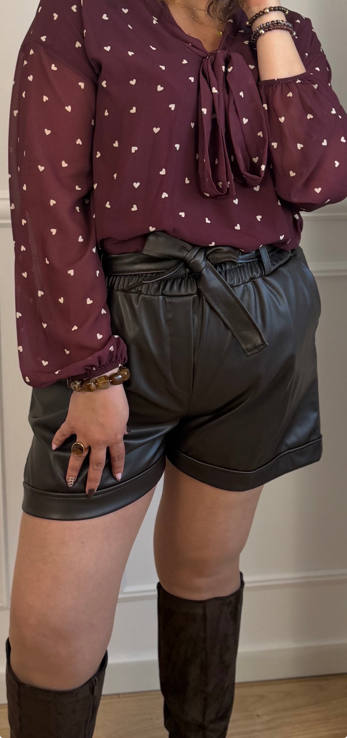 Le short Similicuir