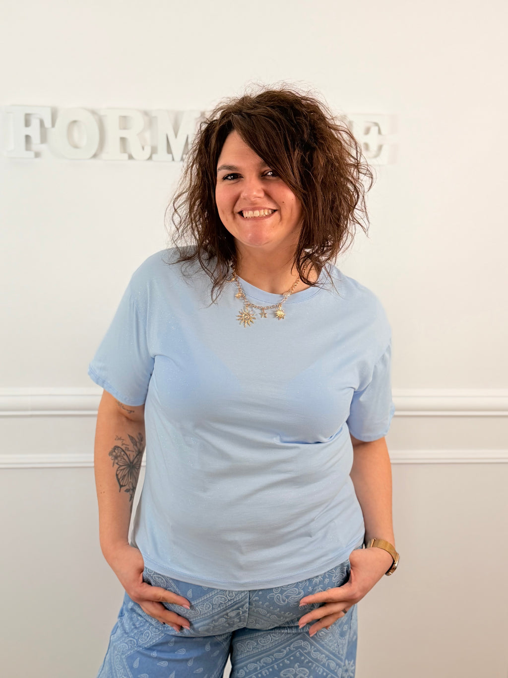 T-shirt Amalia bleu