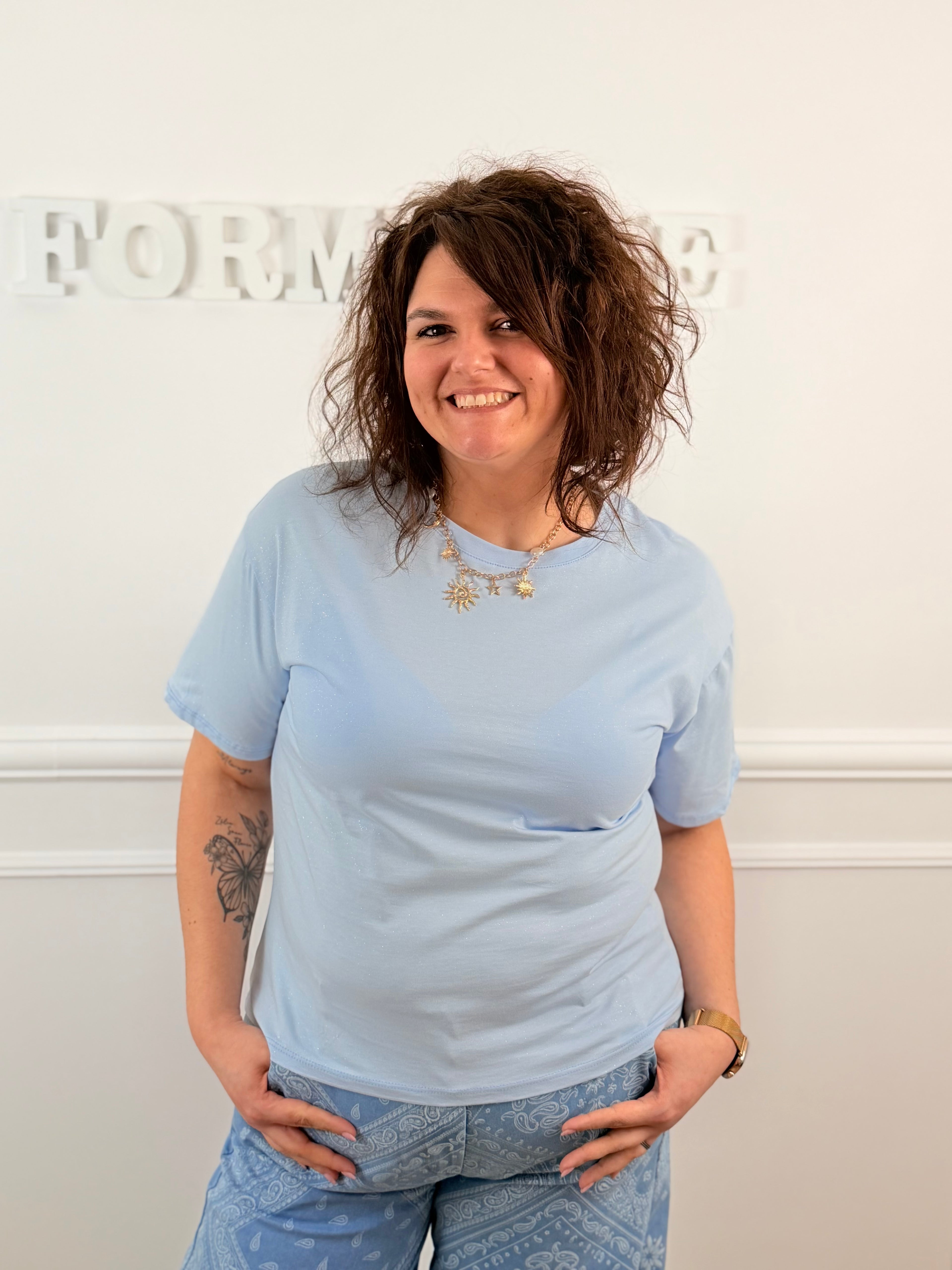 T-shirt Amalia bleu