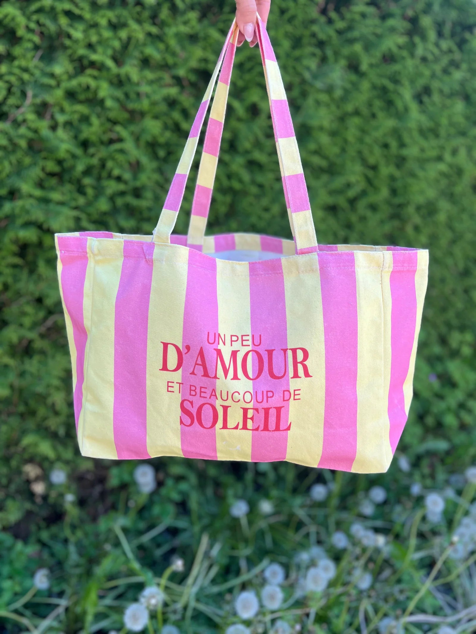 Le sac un peu d’amour et beaucoup de soleil rose & jaune