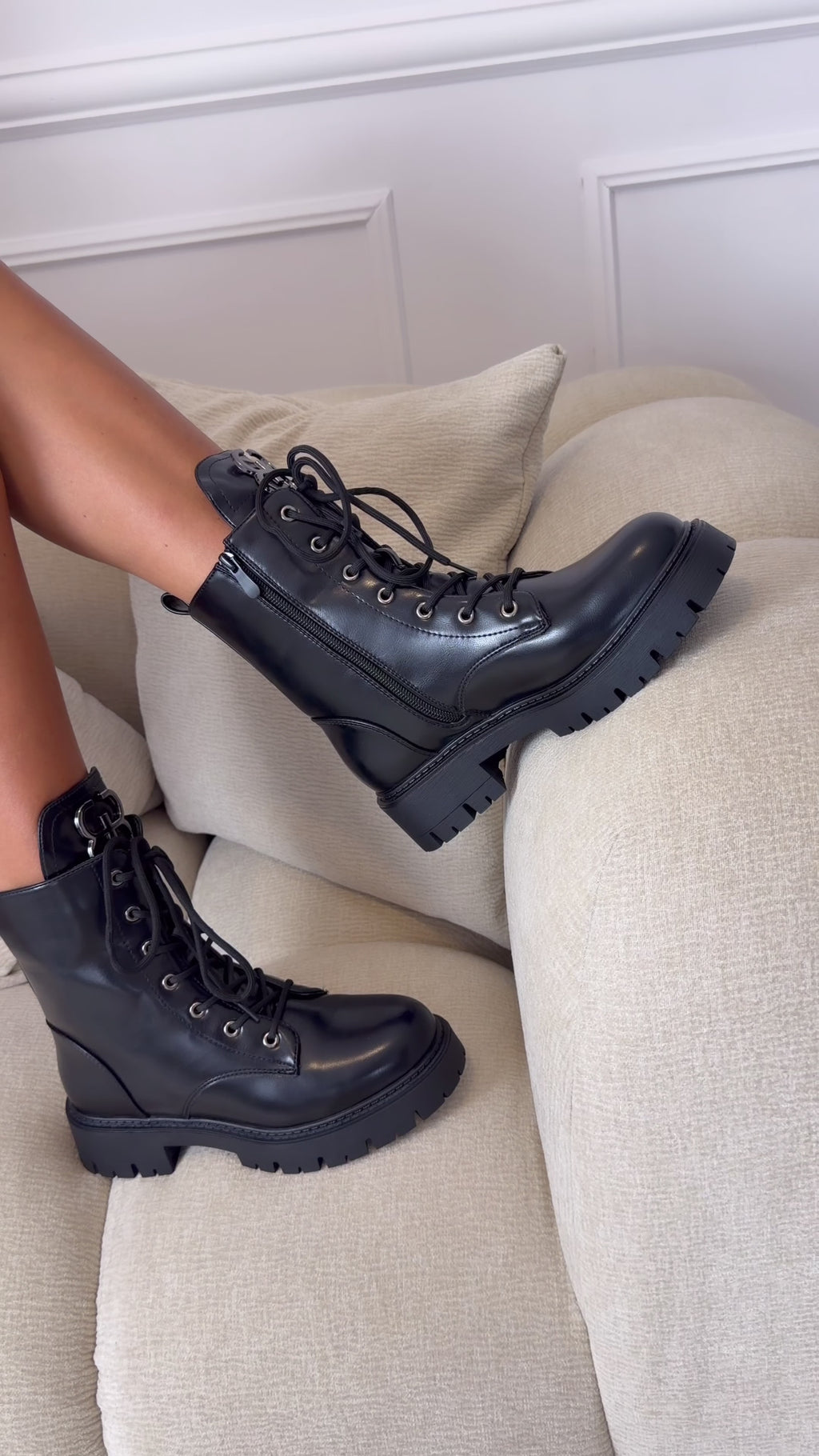 Bottines Nolia simili cuir
