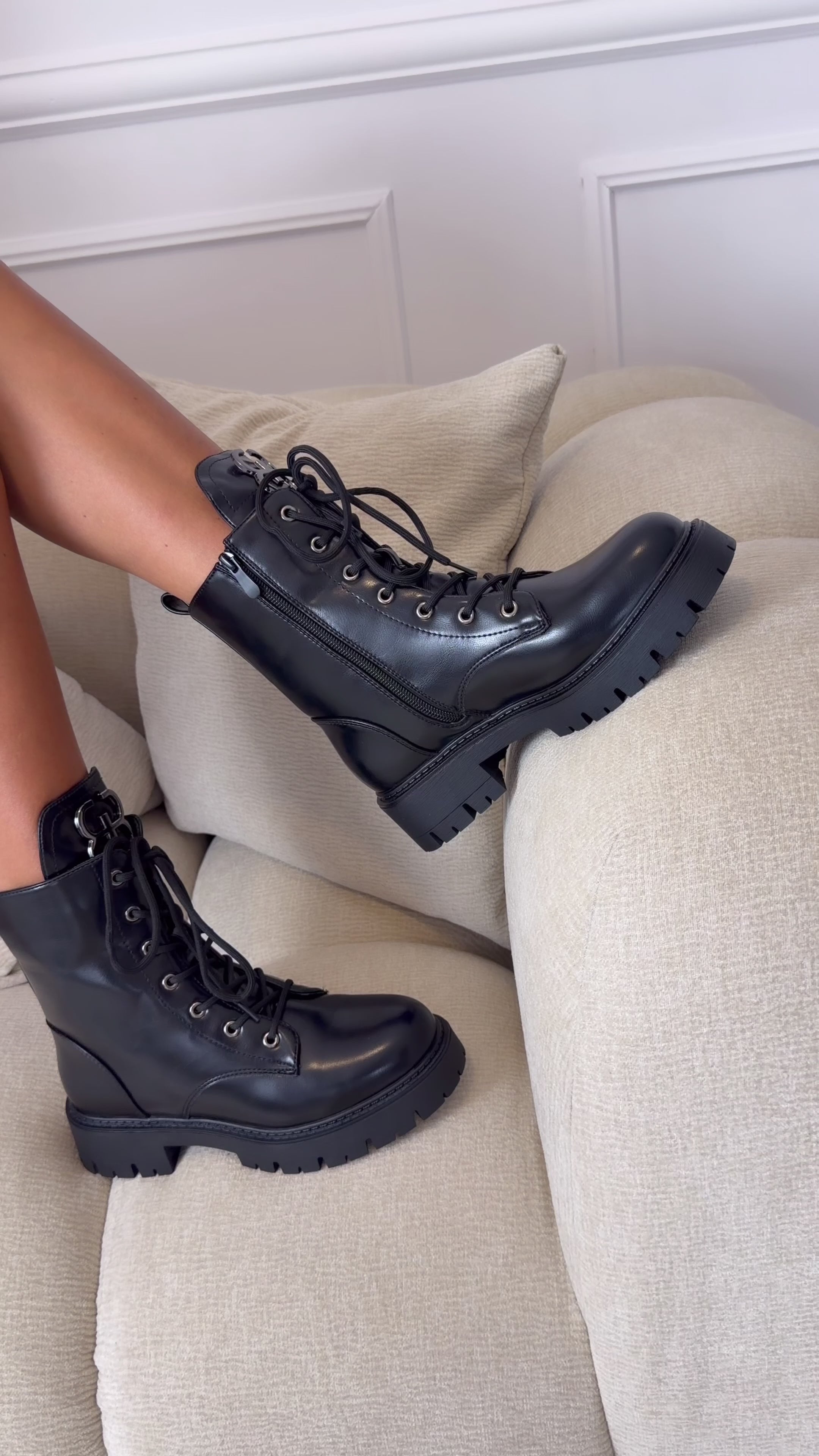 Bottines Nolia simili cuir